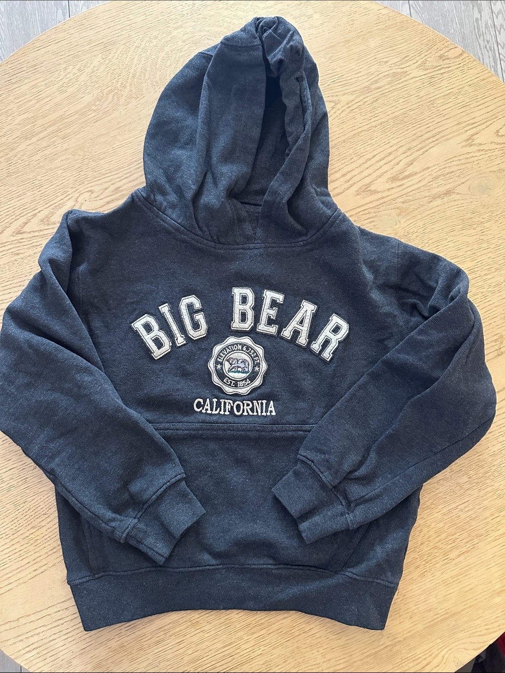 Crazy 8 Dark Gray Graphic Hooded Sweatshirt